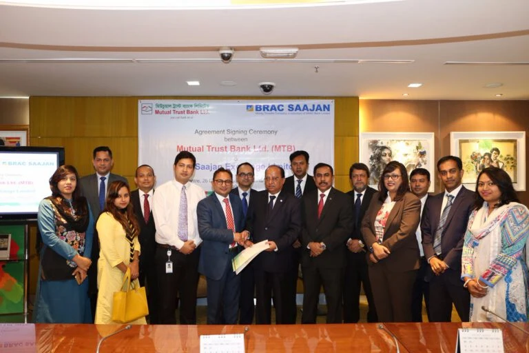 BRAC Saajan Mutual Trust Bank Partnership